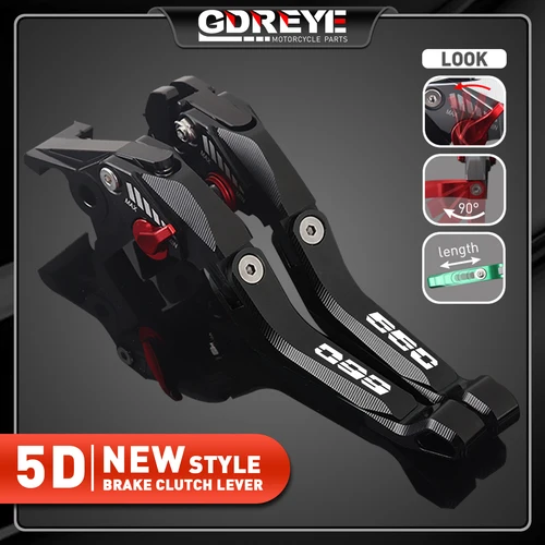 Para Triumph Trident 660 2021 2022 2023 motocicleta Trident 660 palancas de embrague de freno de aluminio CNC 5D ajustables