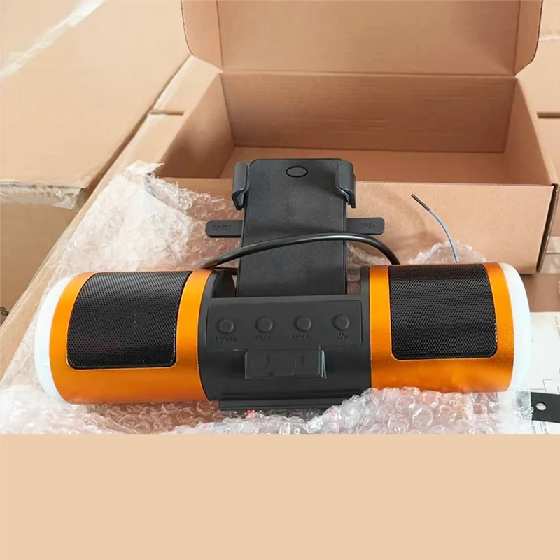 

A99F-20W Motorcycle MP3 Audio Subwoofer MP3 Music Player Waterproof MT487 Stereo Speaker Motorcycle Audio FM Radio