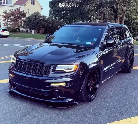 3Pcs Car Front Bumper Lip For Jeep Grand Cherokee SRT 2017-2021/Trackhawk 2018-2021 Spoiler Splitter Matte Black Glossy Black 10 best sales trackhawk - №2