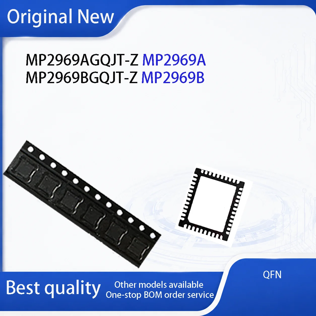 (1-5 PCS)NEW MP2969A MP2969B MP2969AGQJT MP2969BGQJT MP2969AGQJT-Z MP2969BGQJT-Z QFN-44 IC Chip