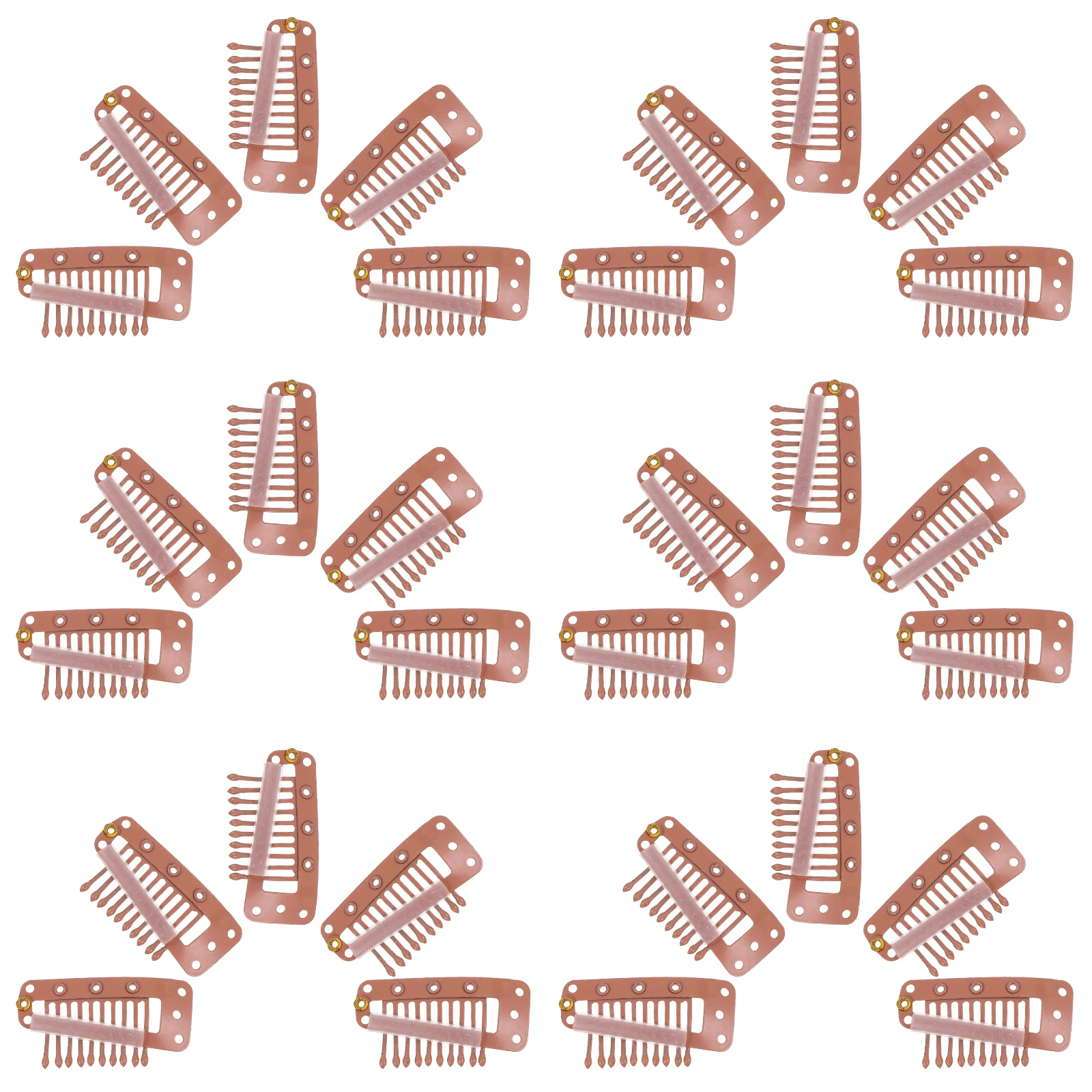 

30pcs Clips Hair Extensions Metal Fixing Pins for Women Hidden Behind Hair Long Lasting Use Stable Secure Wigs