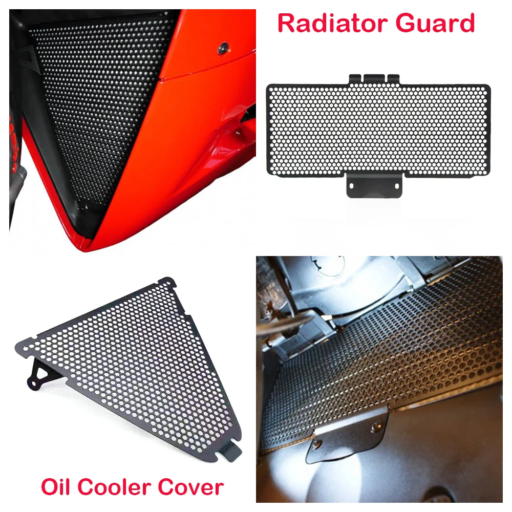 

Fits For Ducati V2 PANIGALE 899 959 1199 1299 S R ABS 2013-2024 Motorcycle Front Radiator Guard And Oil Cooler Grille Cover Kits