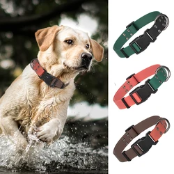 Waterproof PVC Dog Collar Adjustable Dog Swimming Collars Durable Pet Necklace For Small Medium Large Dogs Pitbull Labrador Pug