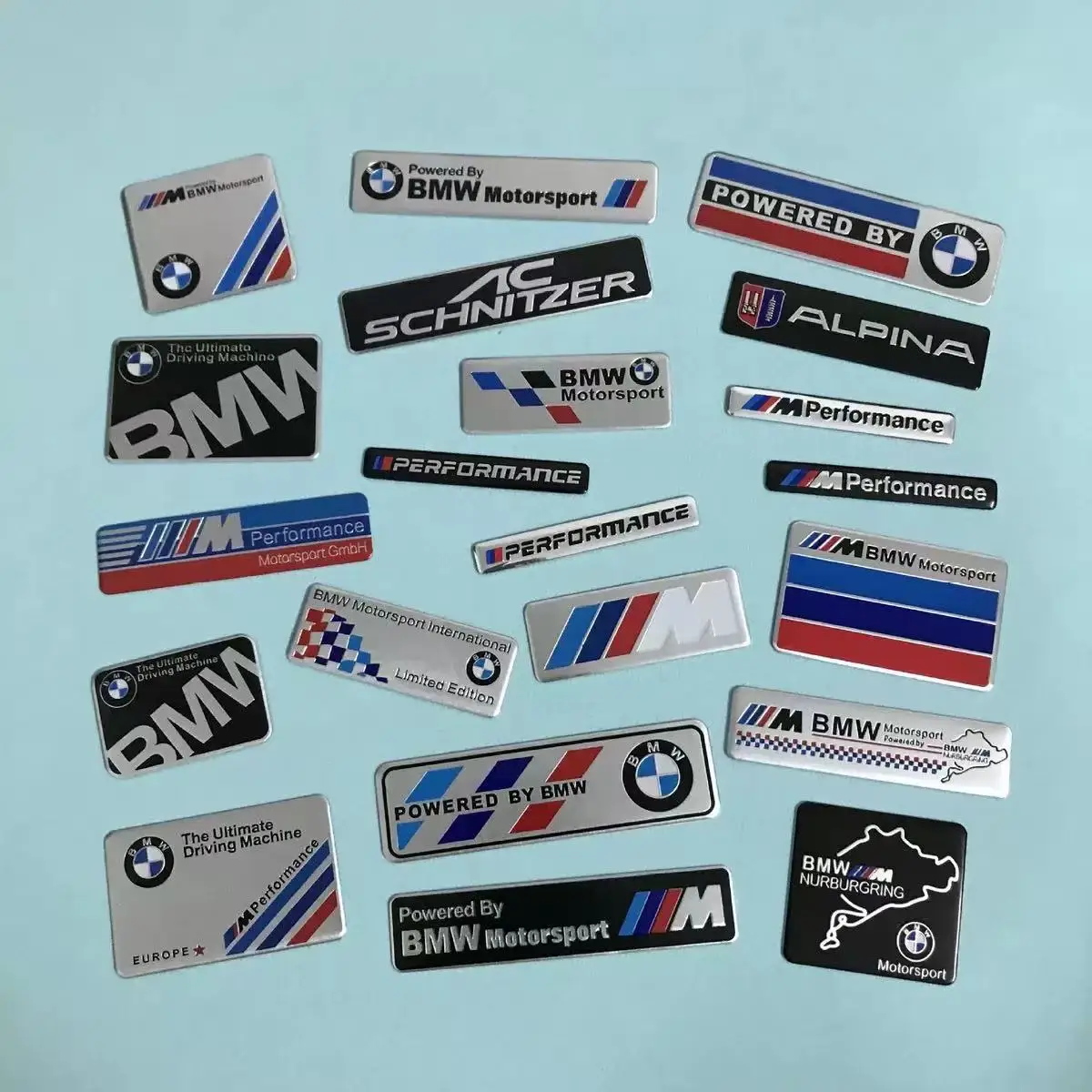 3D Aluminum Car Styling Sticker Body Trunk Decoration Decal Accessories For BMW M Performance E46 E90 E60 F20 X1 F10 F30 pendant