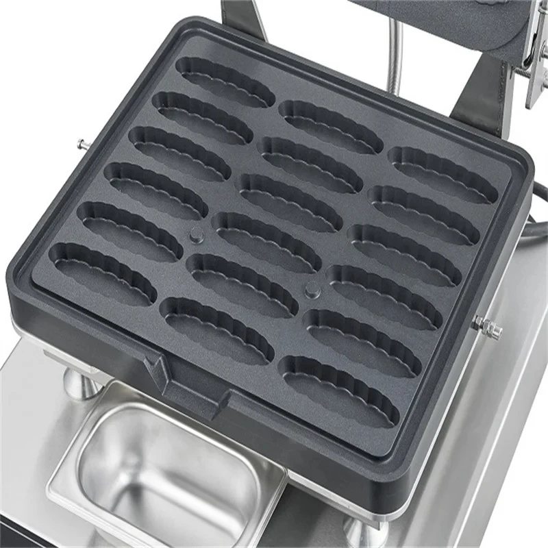 Snack Food Non-Stick Tarlet Iron Baker Boat Shape Maker Pine Tart Making Hine