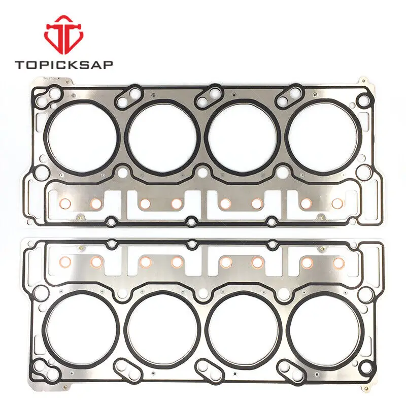 TOPICKSAP 2pcs Automotive Spare Parts Engine Parts Cylinder Head Gasket Engine Gasket for Ford 6.0LF250 F350 F550 E350 E450 18MM