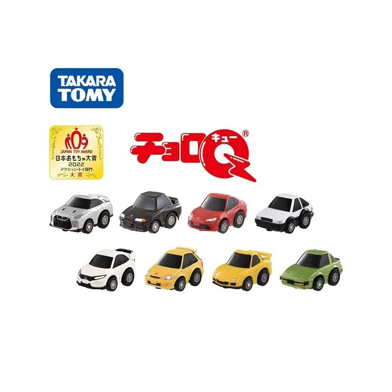 Original TAKARA TOMY Tomica Choro Alloy Car Qversion GT-R Toyota Lamborghini Anime Action Figure Model Gift Collection Ornament