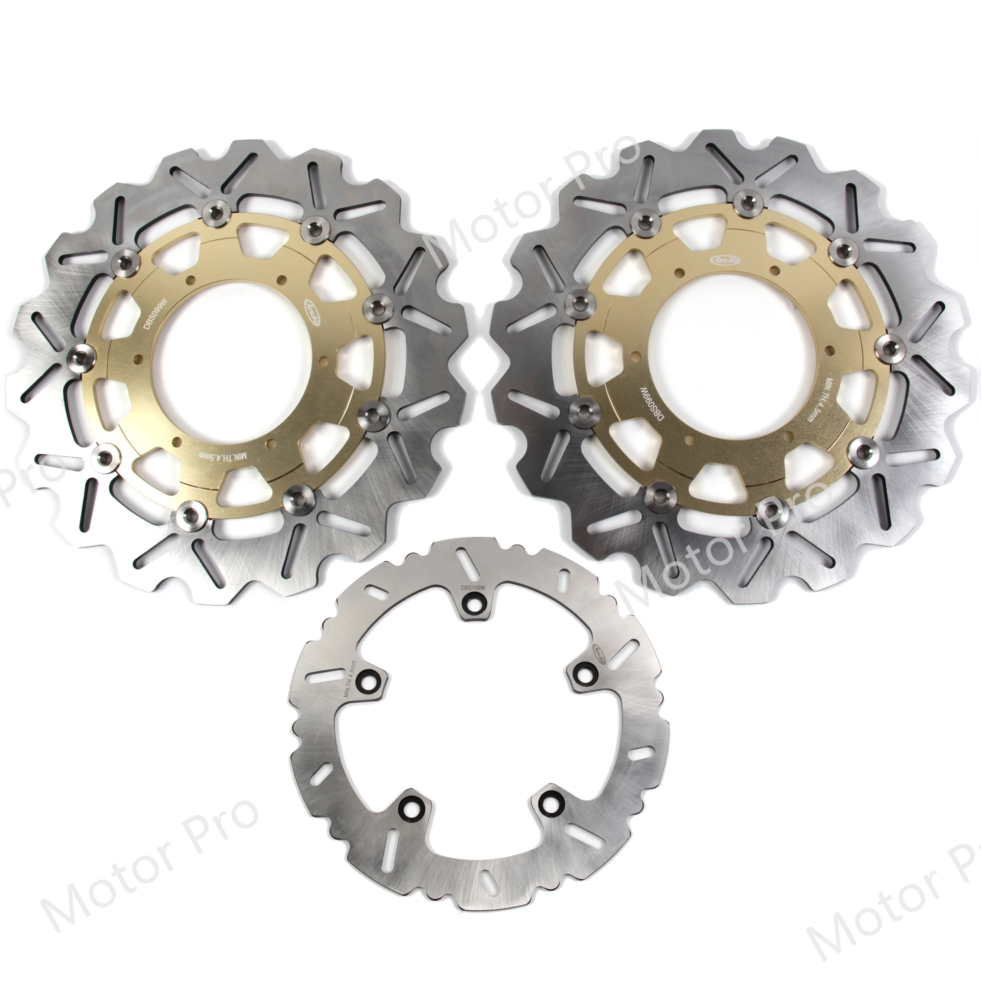 For BMW F800GS 2009 - 2015 Adventure Front Rear Brake Disc Disk Rotor Kit Motorcycle F 800 GS F800 800GS 2012 2013 2014 BLACK