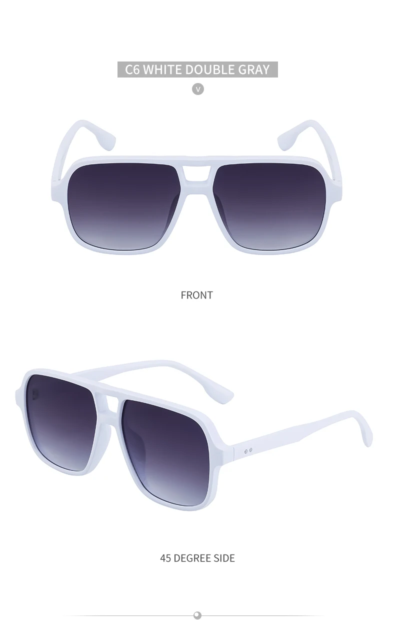 Vintage Rechteckige Sonnenbrille 2026 Luxusmarken-Designer Retro Rechteckige Sonnenbrillen für Herren Modische Quadratische Schattierungen Eyewear – Detail 19
