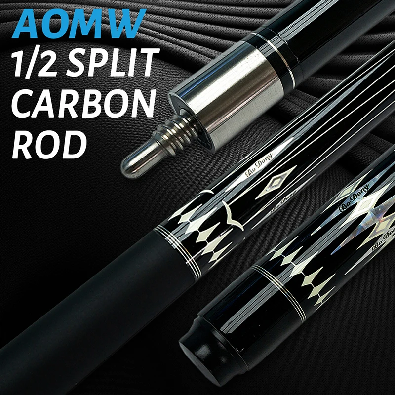 

One half carbon rod head rod silver pattern high appearance level ball for billiards fans gift