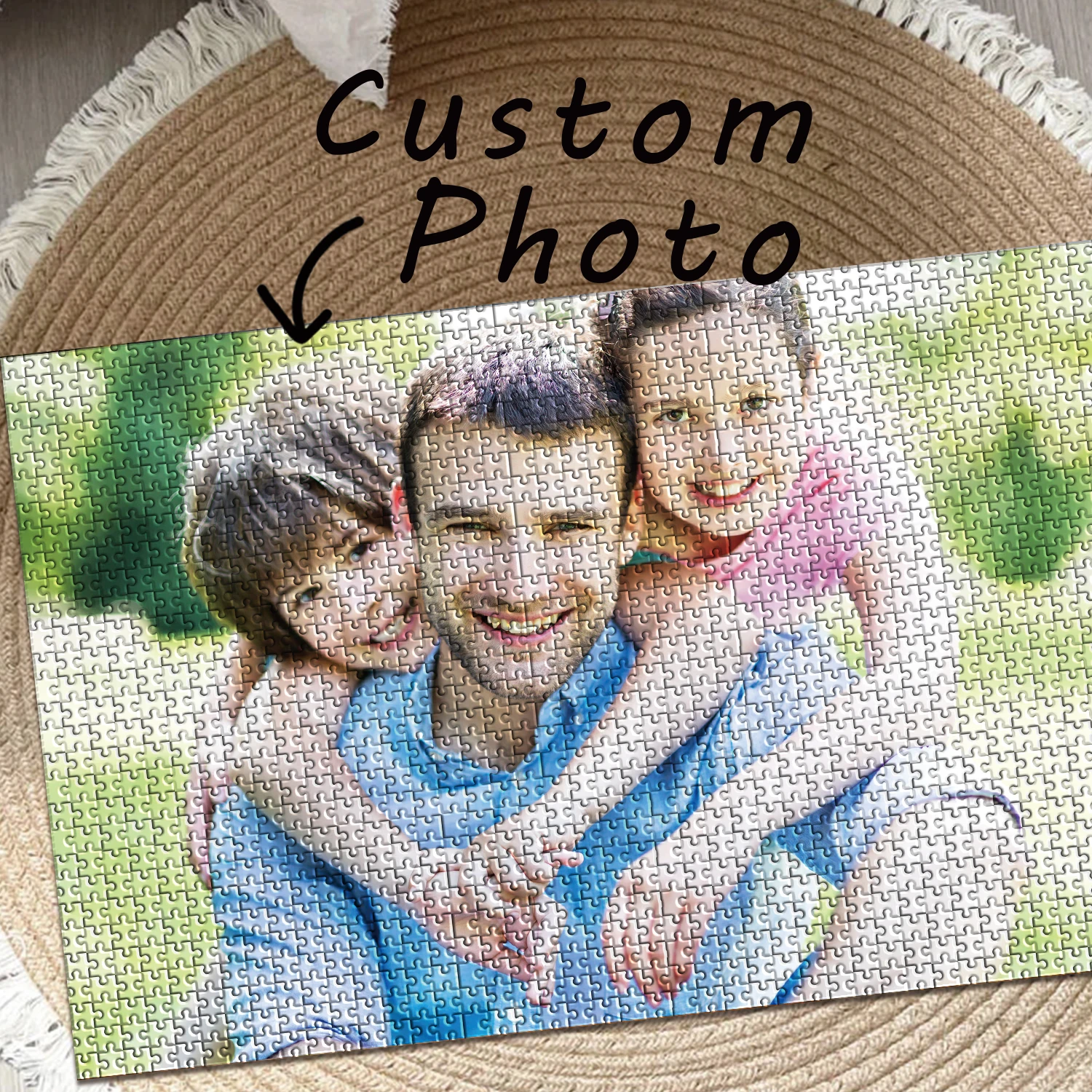 35/150/300/500/1000 قطعة عائلة رائعة صور مخصصة شخصية الضغط الألغاز بازل قطع الألغاز المخصصة في الصور #5