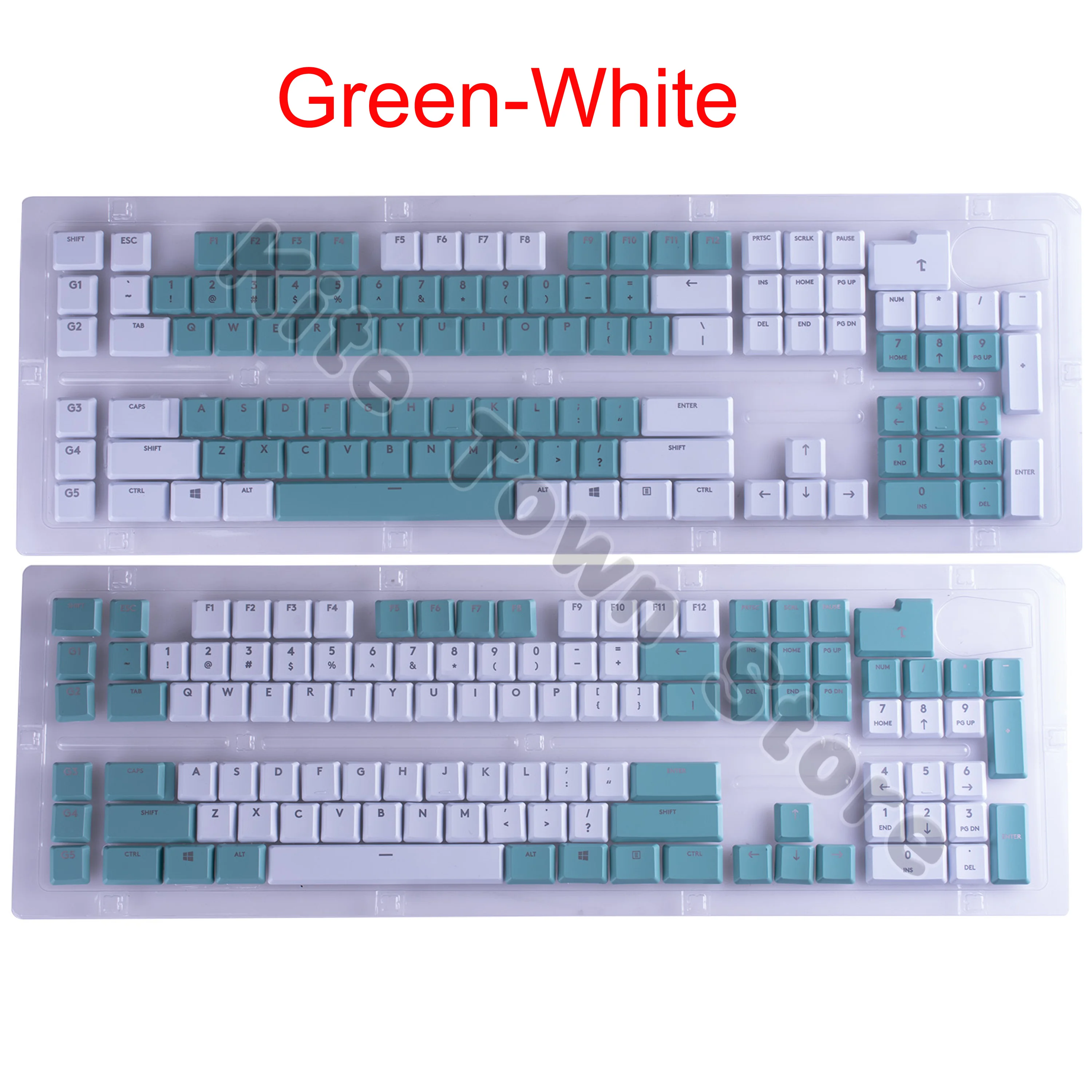 

109pcs Keycaps Key Caps for Logitech G915 G913 G815 G813 RGB TKL Wireless Keyboard US Version Green Color