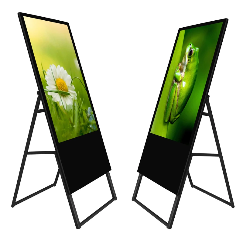 

4k Screen Video Poster Lcd Display Outdoor Advertising Totem Screen Marketing Poster Wifi Indoor Lcd Monitors For Exhibi