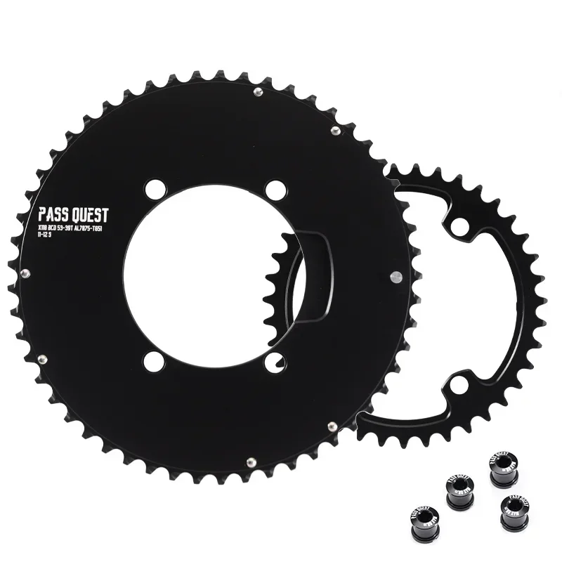 PASS QUEST 110 bcd Chainring chainwheel for Shimano 105 5800 6800 DA9000 Road Bike chain ring 48/35T 50/34T 52/36T 53/39T 54/40T