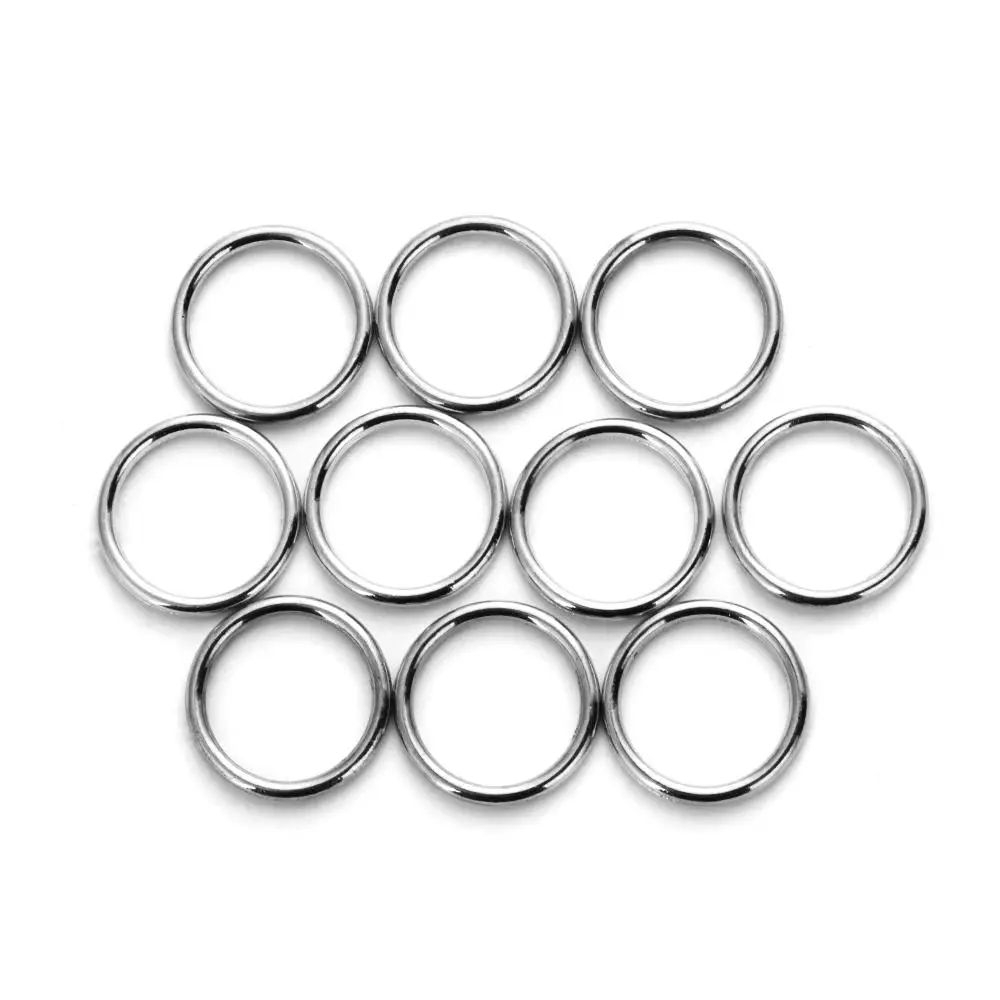 10 sztuk/partia złoto srebro stop metalowe torby na buty klamry paska koło pierścień połączenie DIY zapasy rzemieślnicze
