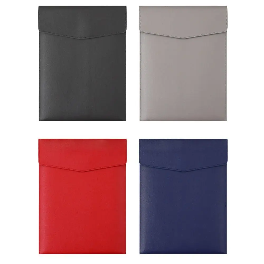 Bolsa de carpetas de cuero A4, bolsa de almacenamiento para archivos, impermeable, de gran capacidad, bolsa para archivos de datos, Material portátil grueso para documentos de negocios