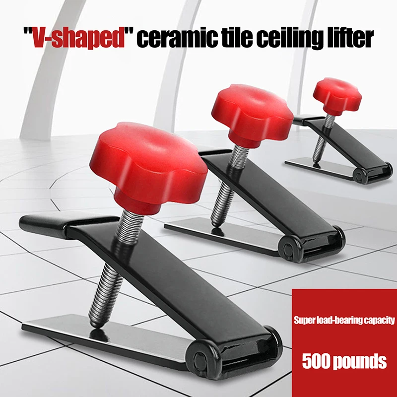 

Wall Tile Placement Tool, V-Design Adjustable Tile Height Controller, Massive 250KG Load Capacity