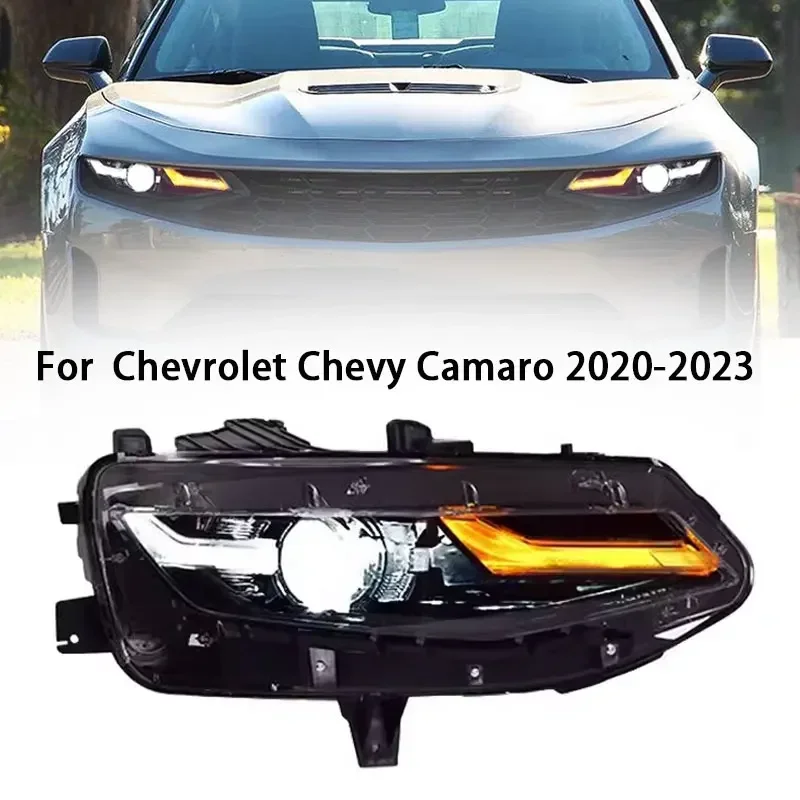 Head Lamp for Chevrolet Camaro LED Headlight 2020-2023 Headlights Camaro DRL Turn Signal High Beam Angel Eye Projector Lens