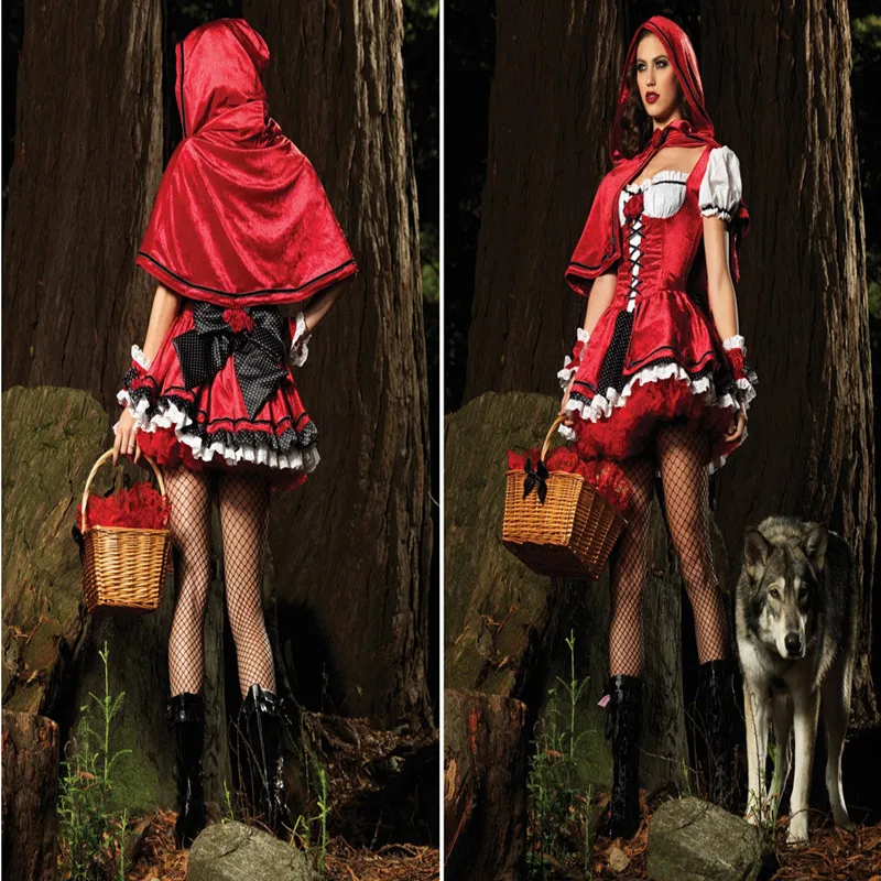 Princess Costume Party Game Suit Little Red Riding Hood Outfit Halloween Costume Masquerade Seven Dwarfs Princess Dress