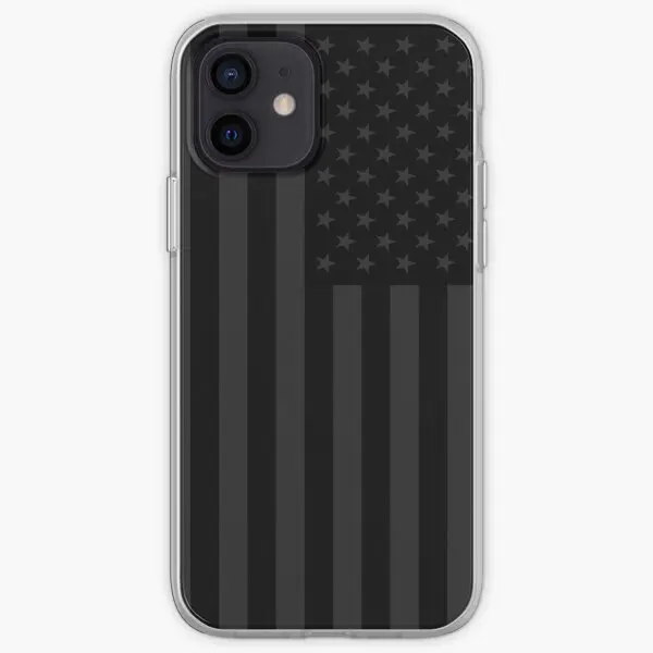 Usa Flag Blackout Stealth Iphone Tough C  Phone Case Customizable for iPhone 11 12 13 14 Pro Max Mini X XS XR Max 6 6S 7 8 Plus