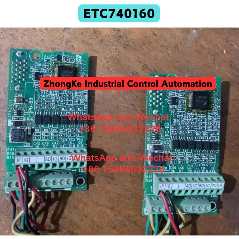 Used OEM disassembled parts ETC740160 Frequency converter PG card Functional test OK