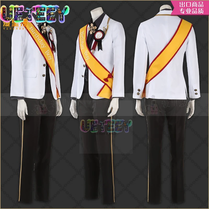 UETEEY COS Twisted Wonderland Jamil Ace Birthday Suit Cosplay Costume Set Halloween Anime Set Custom Size view 2