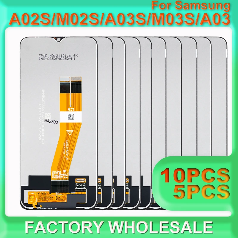 Factory Wholesale 10 Pieces/Lot Premium Lcd For Samsung Galaxy A02S Display Touch Screen Digitizer Panel Assembly Samsung A03