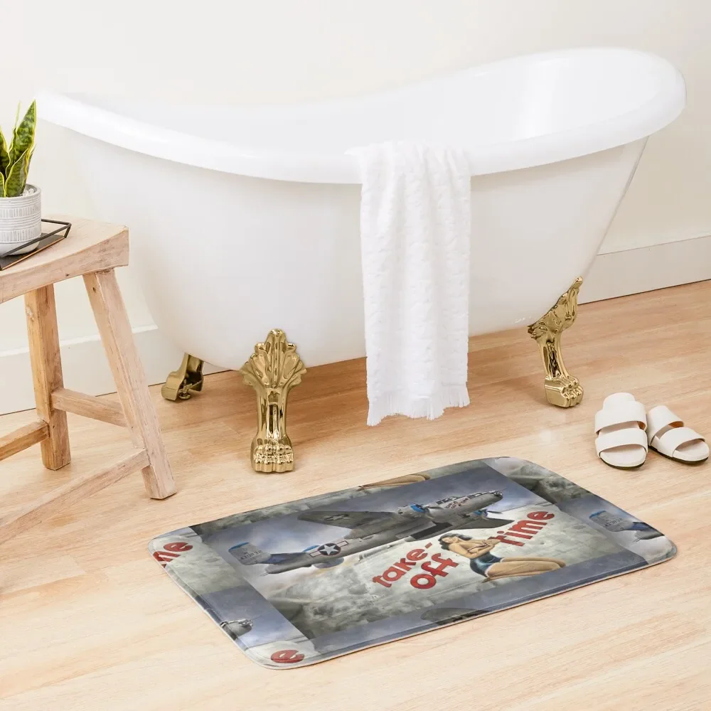 

Take Off Time Bath Mat Accessories Sets For The Bathroom Bathroom Deco Kitchen Rug Mat