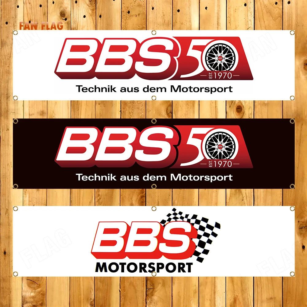 45X180cm BBS Auto Parts Banner Flag Polyester Printed Garage or Outdoor Decoration Tapestry