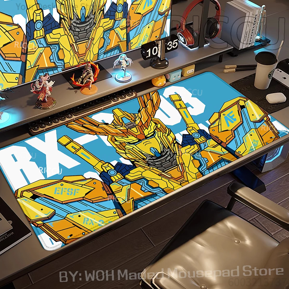 

Коврик для мыши Mechanical Warrior Gundam, настольный коврик для геймеров, XXL игровой коврик для мыши, большой коврик для киберспорта, подарок для мальчика