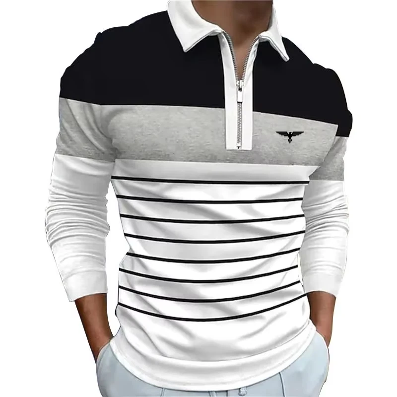 

Men's Golf Shirt Polo Casual Daily Quarter Zip Long Sleeve Sports Fashion Quarter Zipper Summer Spring Regular Fit Golf Shirt
