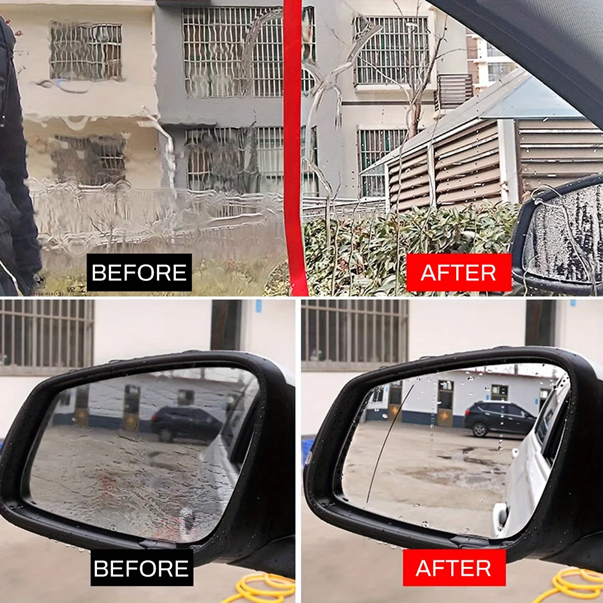 EAFC 100ML Car Anti-fog and Anti-rain Glass Cleaner Eliminates Oil Film Glass Rain Repellent Home Bathroom Glass Cleaning Spray