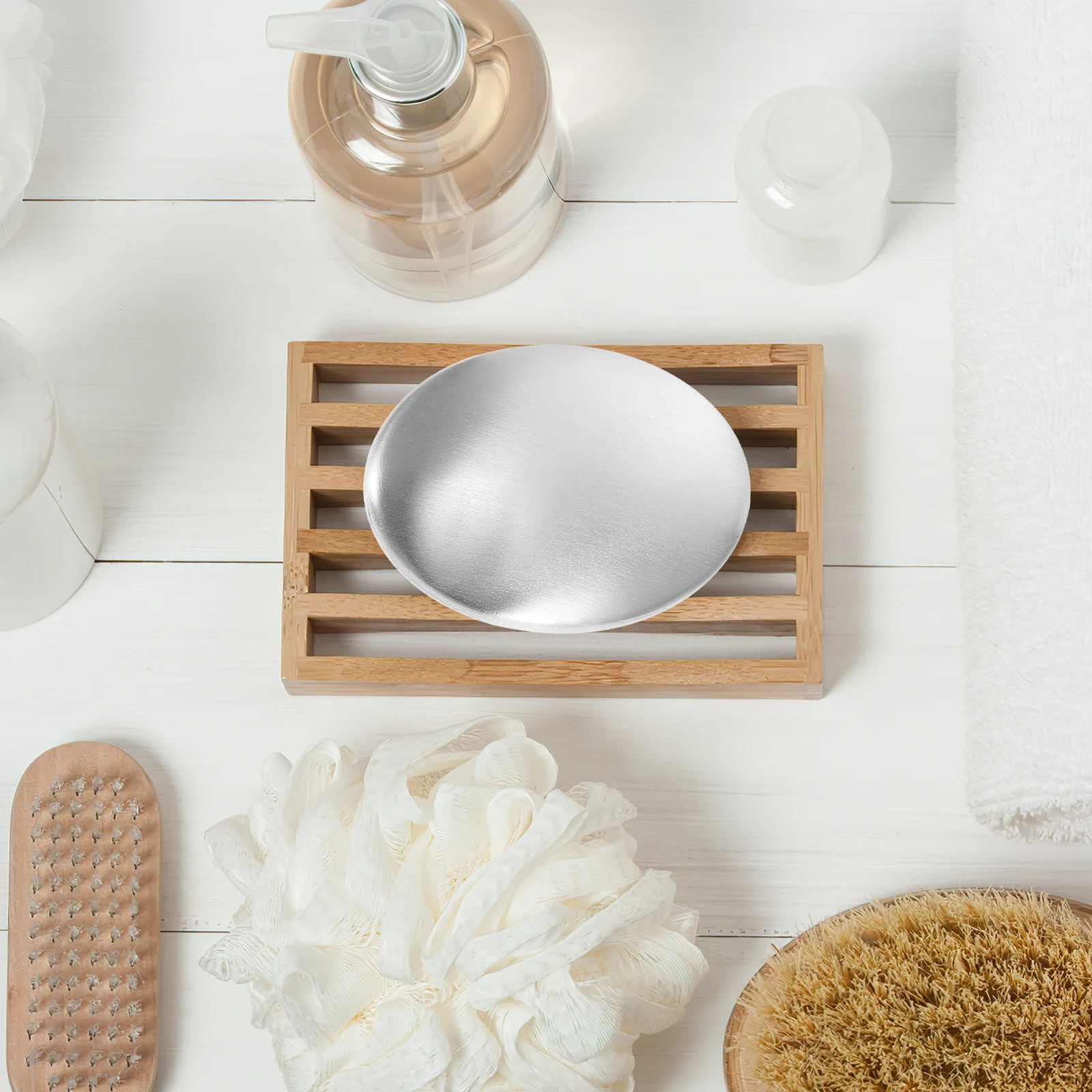 2 قطعة قالب صابون من الفولاذ المقاوم للصدأ لمزيل رائحة المطبخ وإزالة الروائح الكريهة ومنظف اليد وإزالة رائحة السمك والثوم سهلة الغسيل مع البرد