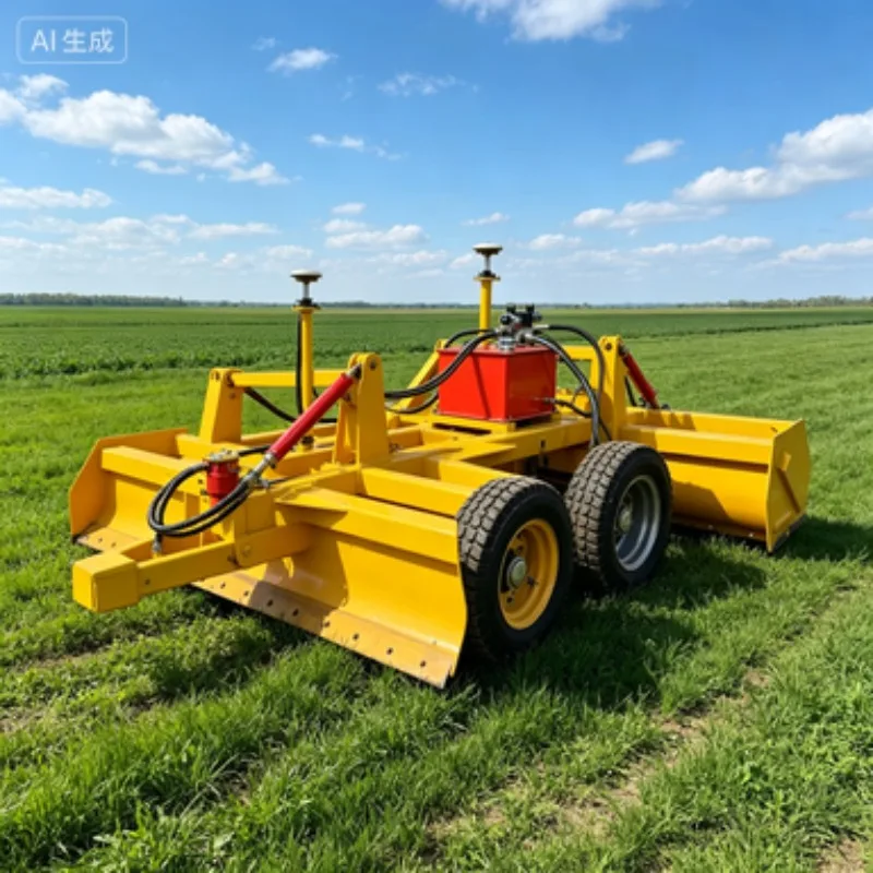 4WD Tractor Laser Land Leveling Scraper Farm Laser Grader Agricultural Laser Land Leveler
