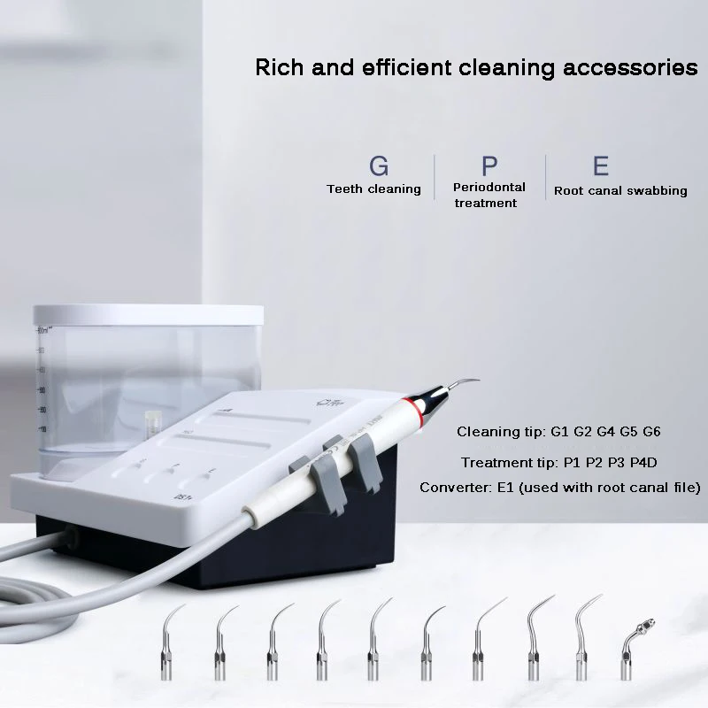 220V Dental Instruments Teeth Whitening Electric Handpiece Tip Portable Cleaning Piezo Ultrasonic Dental Scaler for Dogs Vet