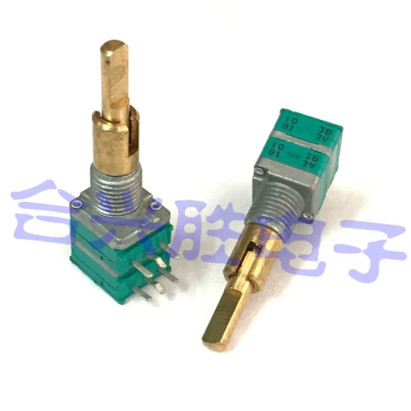 Potentiomètre de précision à Double arbre, Type RK097, amplificateur de puissance B10K, Volume de Navigation Audio de voiture sans interrupteur, 1 pièce