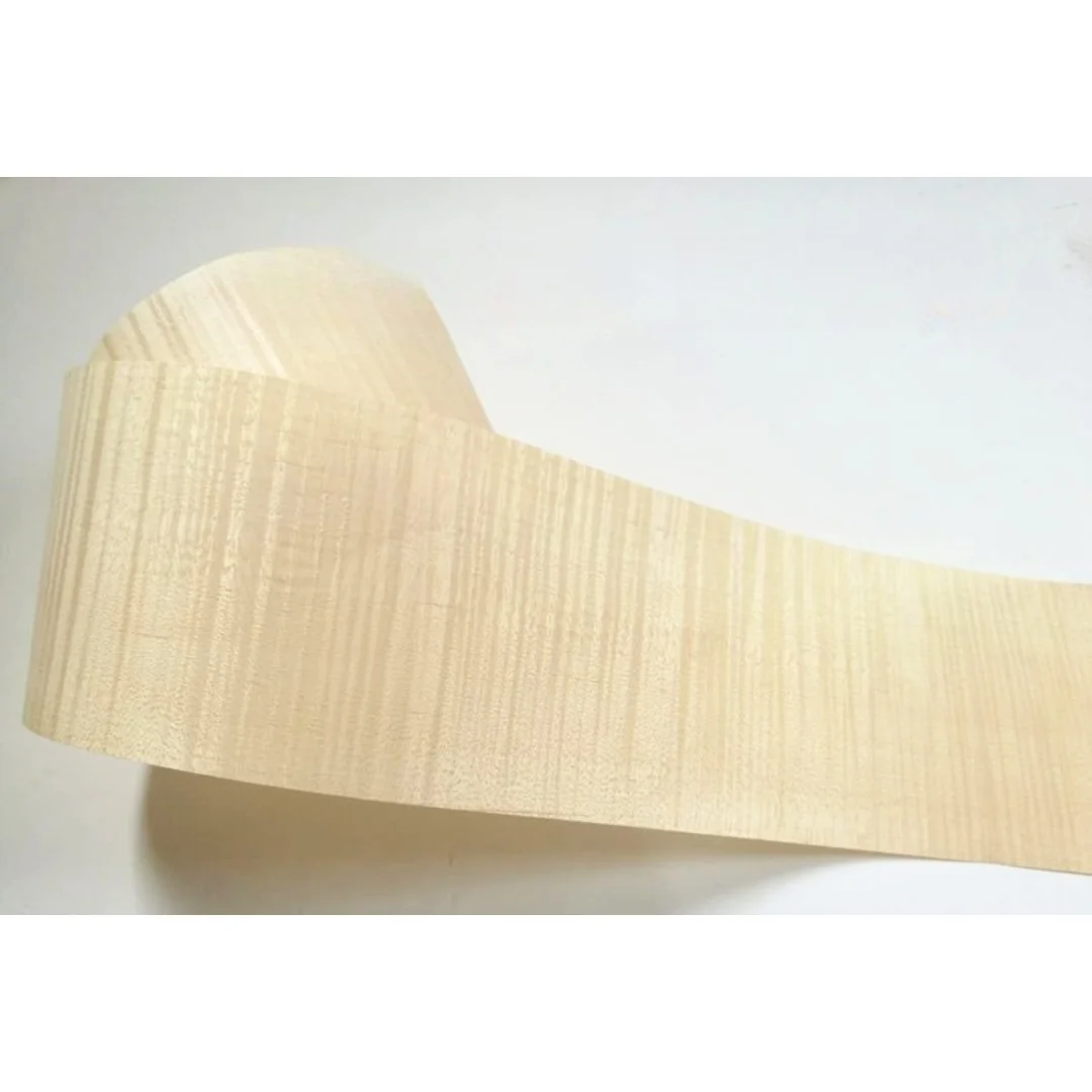 15x250cm Natural Curly Maple Veneer for Furniture DIY Crafts Car Interiors Speaker Decorative Surface Sheets