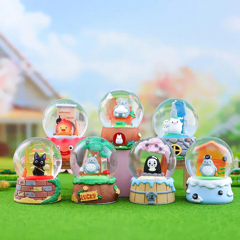 New Hayao Miyazak Cute Forest Elf Crystal Ball Blind Box Luminous Bedroom Dormitory Desktop Healing Small Ornament