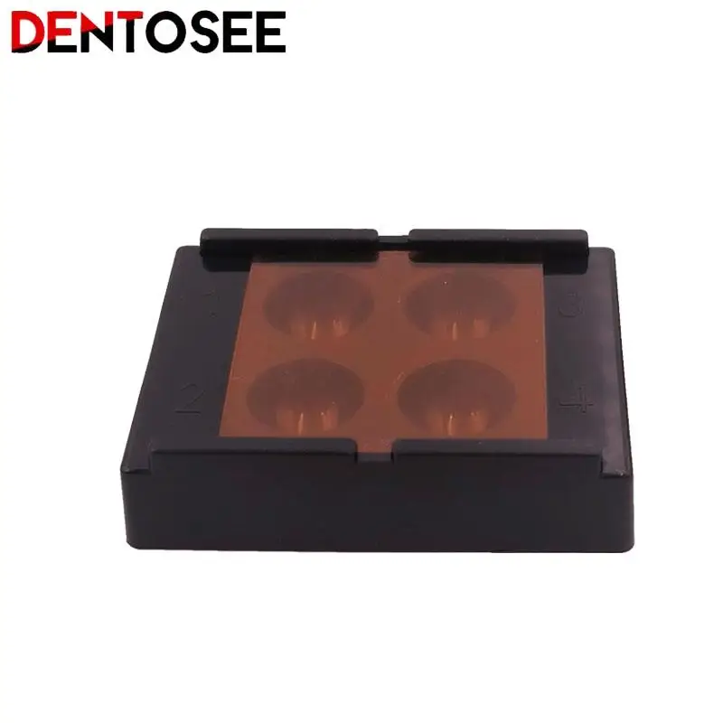 1/3/5/10Box Dental Veneer Storage Box Teeth Patch Shading Light Box 4 Holes Membrane Tooth Denture Retainer Molar Box