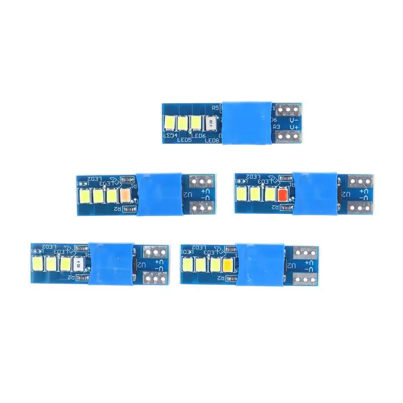 Z. 2Pcs Dynamic T10 Car Interior Reading Light Trunk Led Width Indicator Light Modified Light Double Tip Car Lighting T10 Bulbs