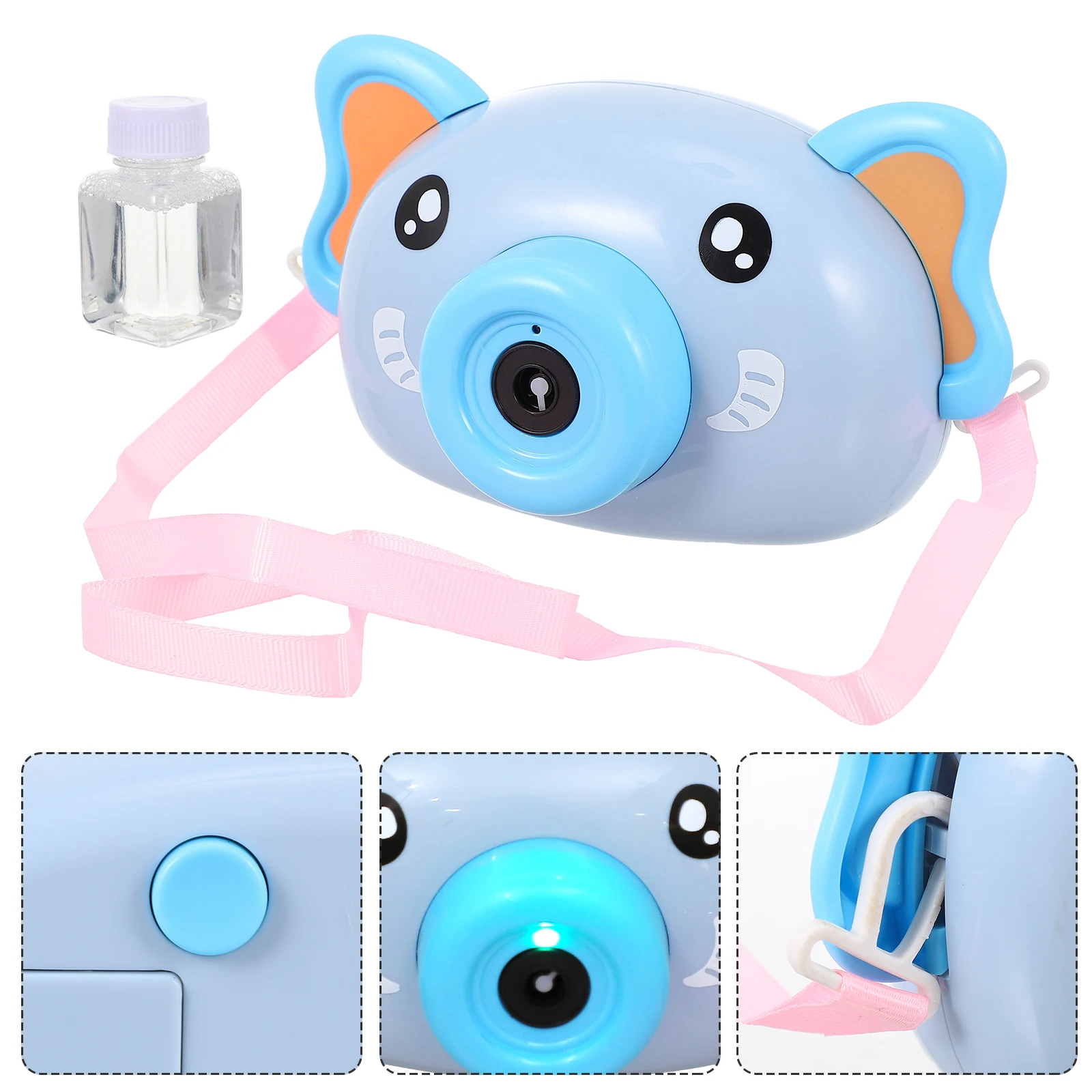 1 set 1 set elektrische bellenmachine voor kinderen Lichte muziek Gepolijst oppervlak Stevige slijtvaste kinderen Bellen maken buiten