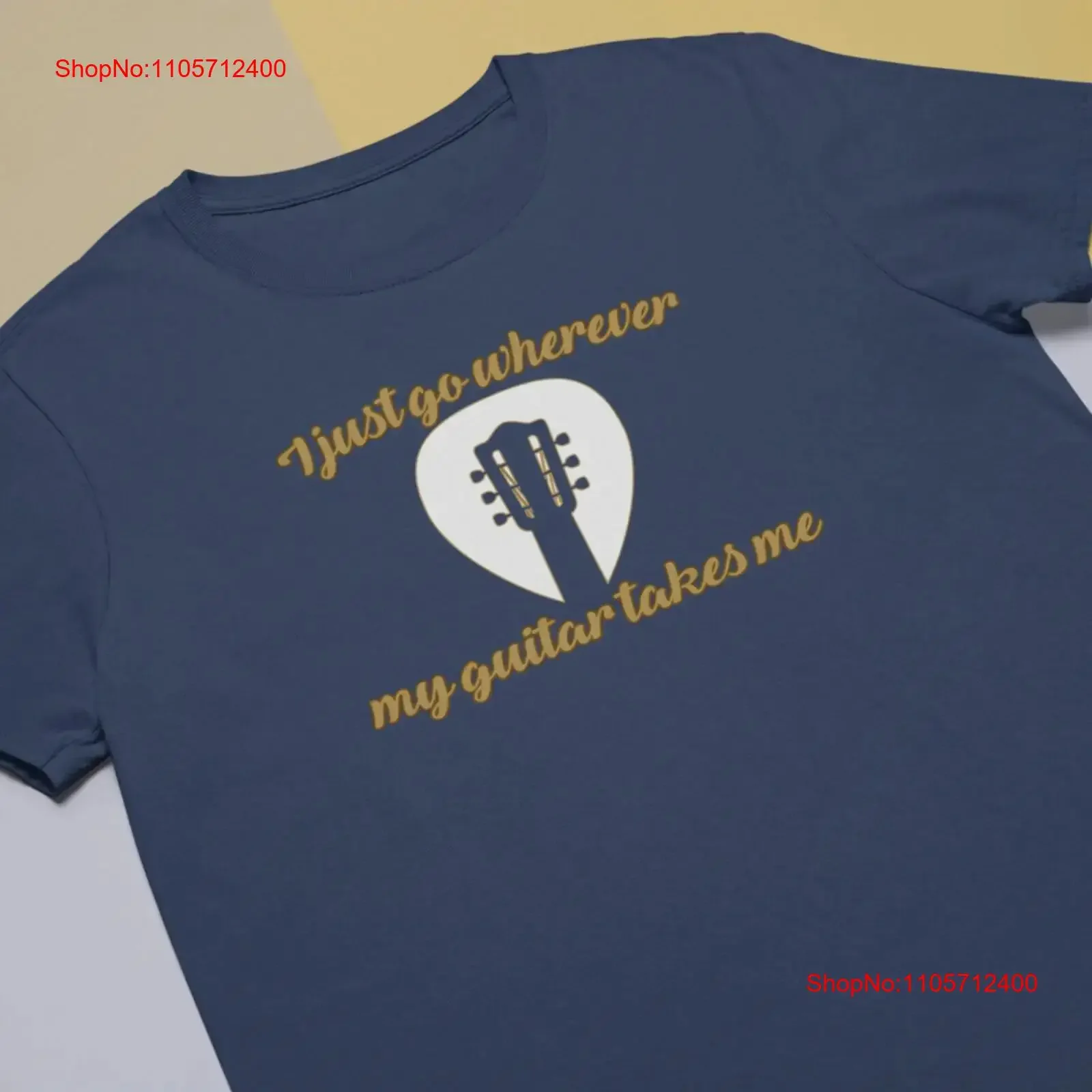 Where My Guitar Takes Me T shirt vintage Washed homme Casual designer clothes fashion streetwear Versatile Stylish graphic