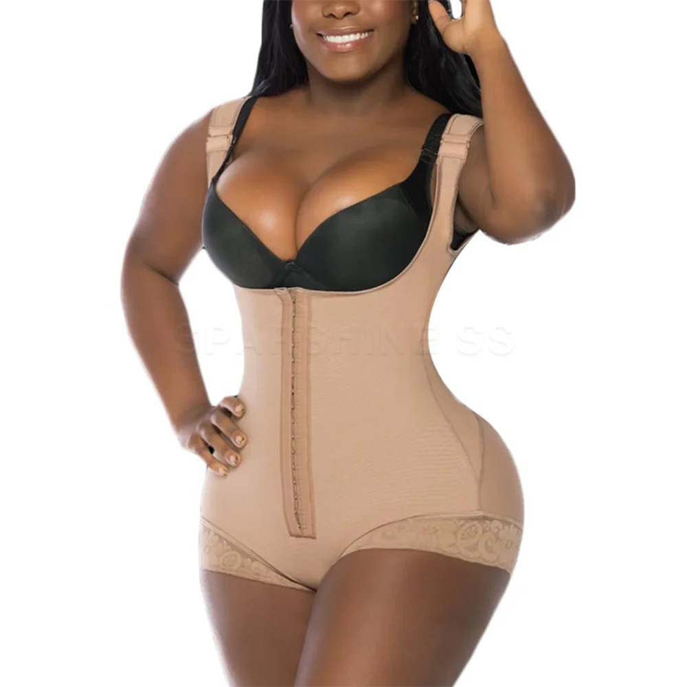 

Women's Shapewear Adjustable Shoulder Strap With Strong Compression Slimming Bodysuit Women Lace