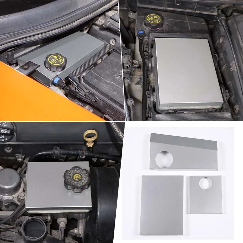 

Aluminum Alloy Car Engine Oil Box Panel Protective Cover Car Antifreeze fFuse box Cover For Chevrolet Corvette C7 2014-2019