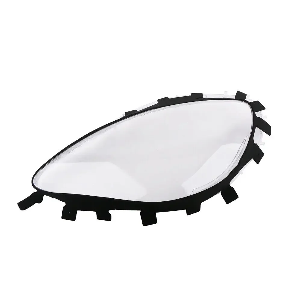 2x Transparent Headlight Lens Cover Replacement Headlamp Shell With Black Rubber Gaskets Kit For 2005-2013 C6 Corvette