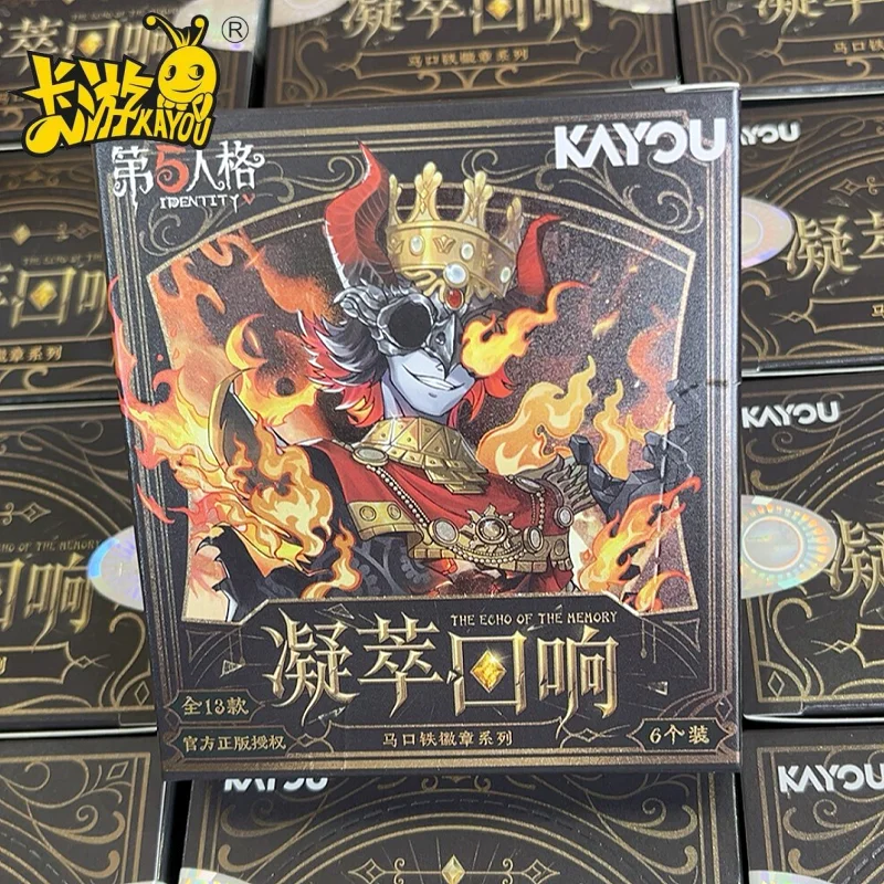 Genuine KAYOU Identity V Condensation Echo Series Tinplate Badge Anime Game Peripheral Collectible Card Toy Gifts Whole Box