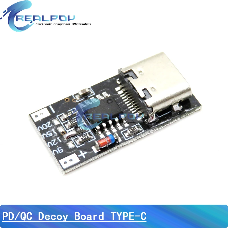 USB-C PD Trigger Board Module PD/QC Decoy Board Fast Charge USB Type-c to 12v High Speed Charger Power Delivery Boost Module
