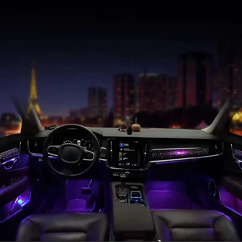 High Quality Automotive Interior Lighting System Color Changing Car Interior Light for Vol-vo S90 2017-2024