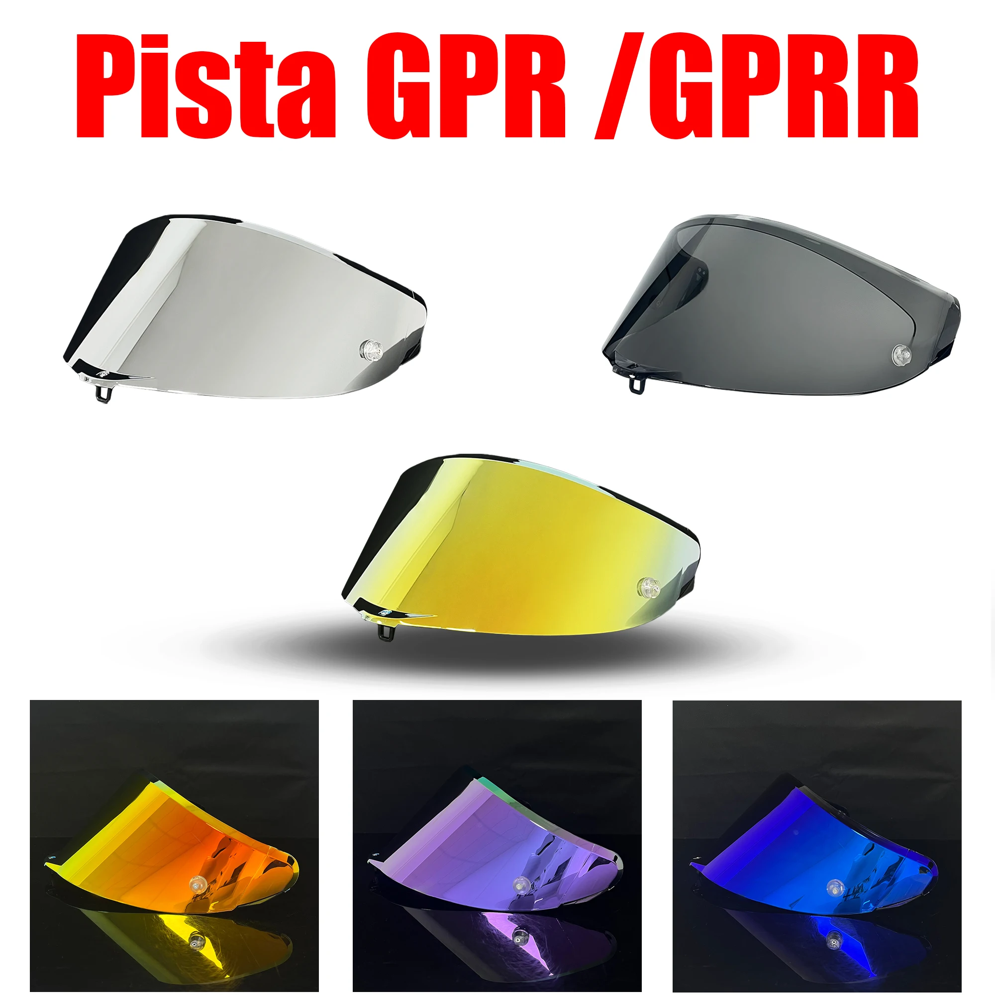 Helmet Visor for Pista GPR GPRR CORSA R RACE3 Helmet Lens Glass Shield Windshield Replacement Goggles Viewfinder Screen
