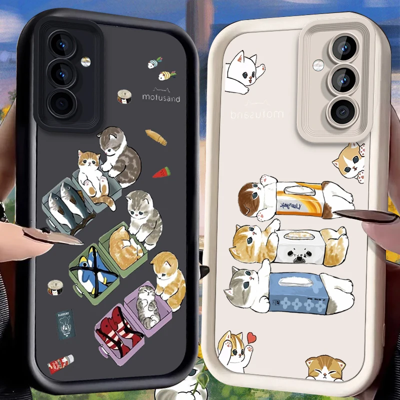 

Mofusand Case for Samsung Galaxy A53 A50 A50S A36 A35 A34 A33 A32 A30 A26 A24 A23 A22 A20 A16 A15 A14 A13 4G A06 M55 5G Cover